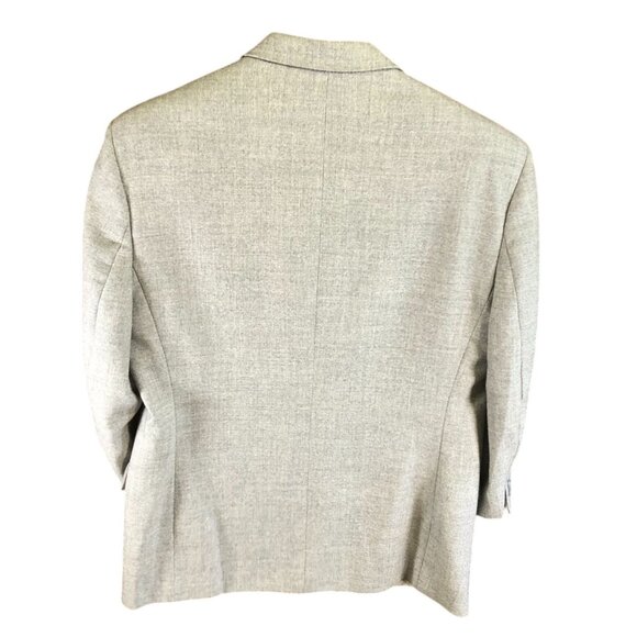 PRONTO UOMO Men's Blazer 42R Gray Sport Coat 100% Wool Classic 2-Button - Picture 2 of 16